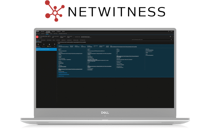 NetWitness Endpoint detection and response (EDR) NetWitness Endpoint detection and response (EDR) on laptop