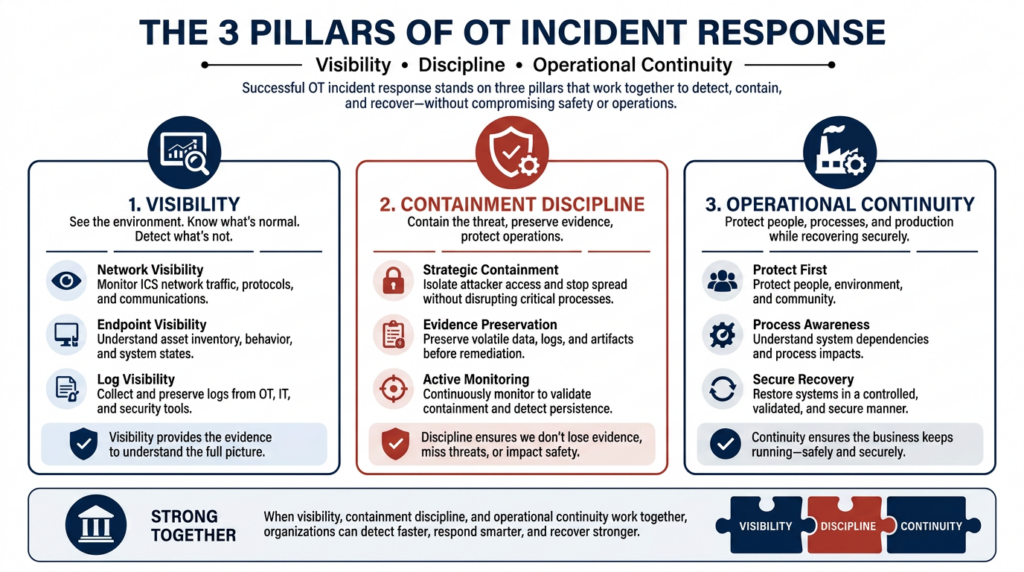 3 pillars of incident response