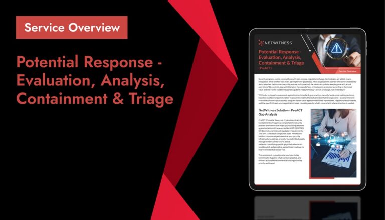 Potential Response - Evaluation, Analysis, Containment and Triage