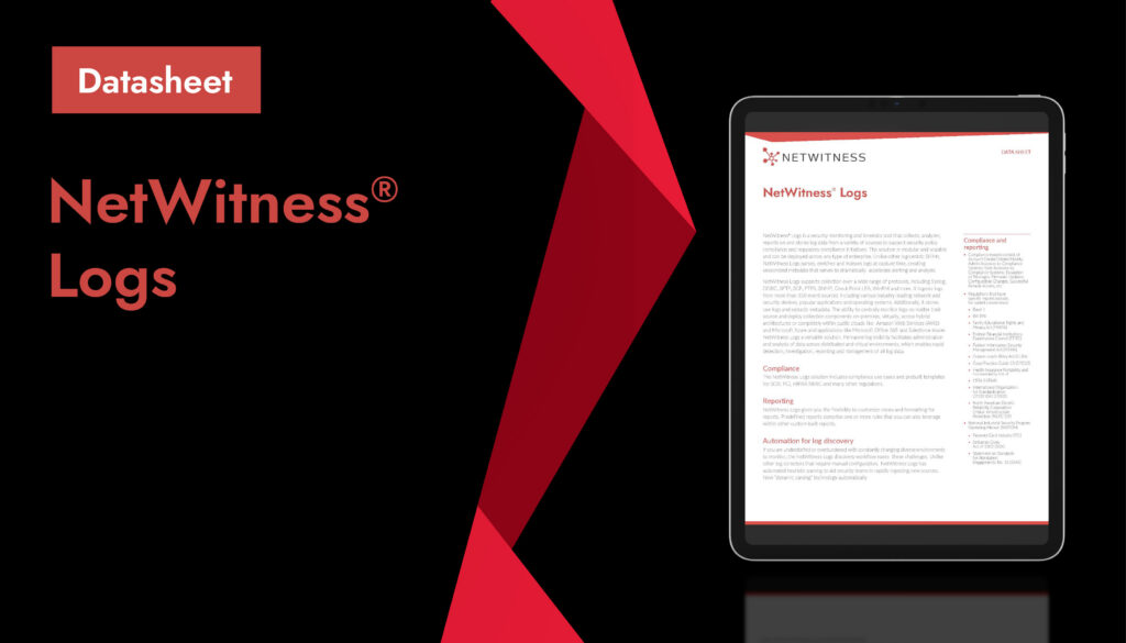 NetWitness Logs | Fast, Intelligent Log Management