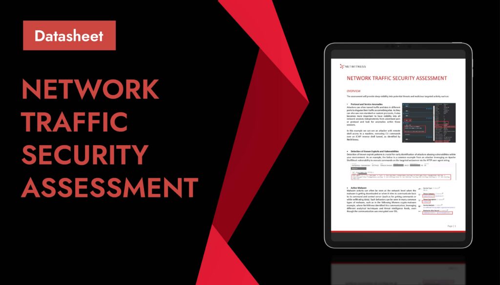 NetWitness Network Traffic Security Assessment