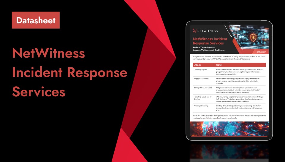 Incident Response Services | NetWitness IR & Cyber Defense